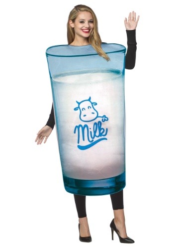 Adulto Consigue traje de leche real O 'Milk