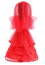 Vestido de novia rojo gótico de niño