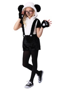 Traje de niñas panda de la cadera
