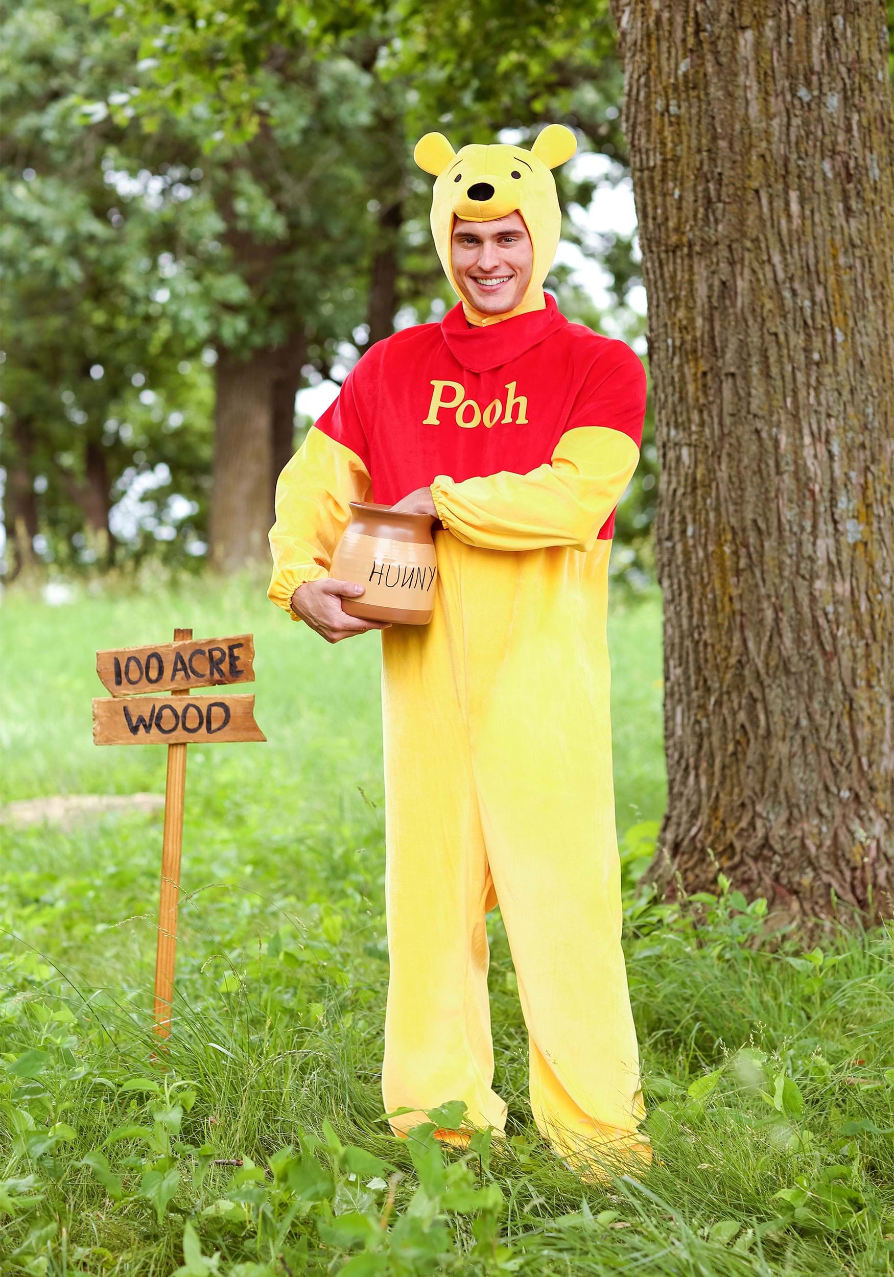 nombre sistemático Basura Disfraz para adulto de Winnie the Pooh Deluxe