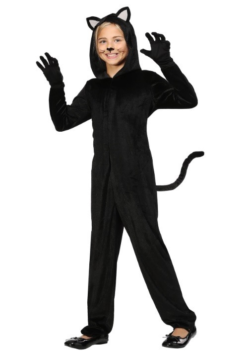 Disfraz negro de gato para niñas