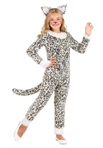 Disfraz de leopardo de las nieves para niñas