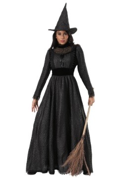 Disfraz de bruja oscura de lujo para mujer