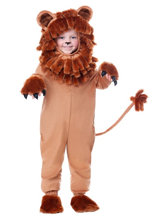 Disfraz de león adorable niño