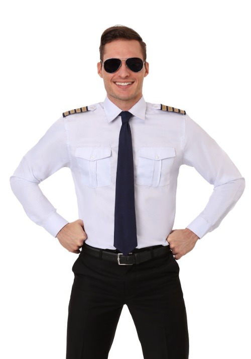 Camisa de manga larga de piloto para adulto