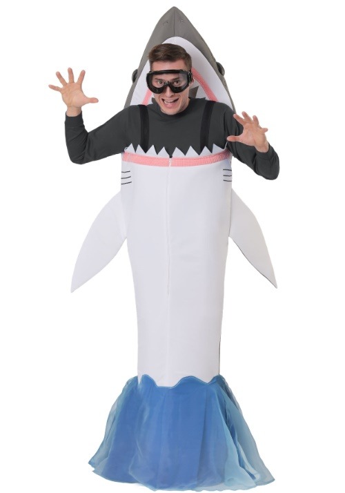 Disfraz de ataque de tiburón adulto
