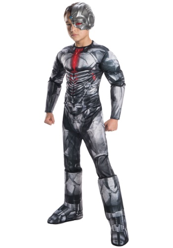 Disfraz de Cyborg para niño de Justice Leauge Deluxe