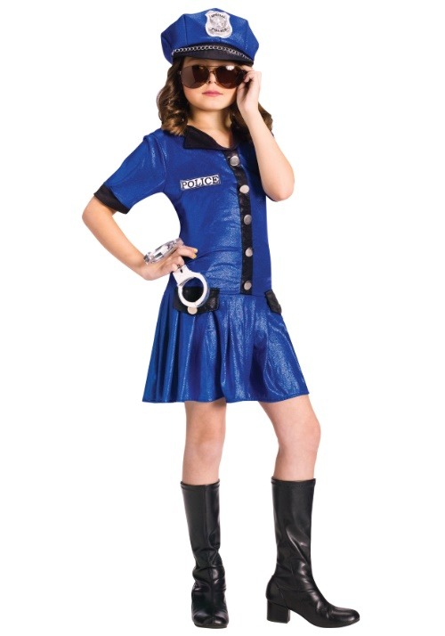 Disfraz de oficial de policía de niñas