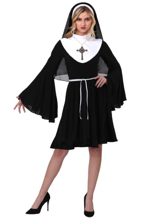 Disfraz de monja descarada para mujer