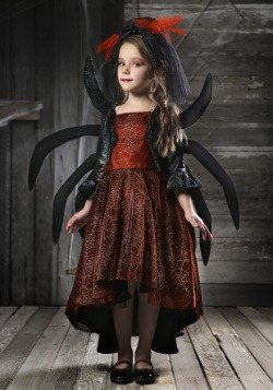 Vestido de viuda espeluznante para niñas