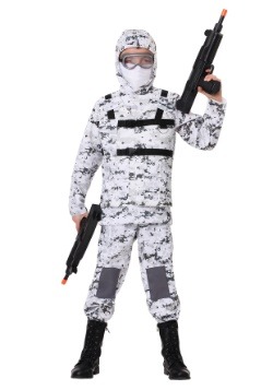 Disfraz de soldado de Camo de invierno para niño