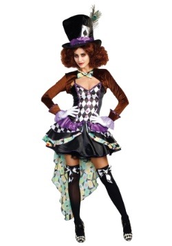 Disfraz de Raving Mad Hatter para mujer