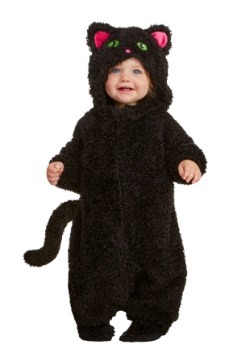 Traje de gato negro infantil