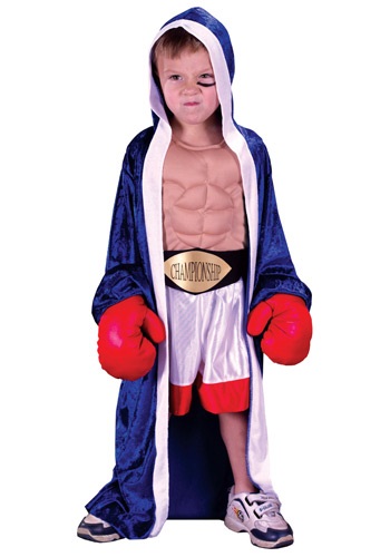 Disfraz de Boxeador Rojo para niño