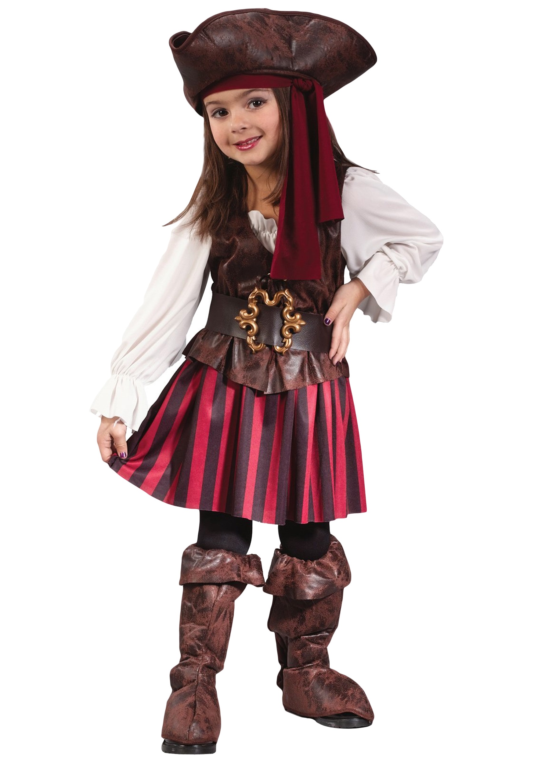 domesticar cobija Noveno Disfraz de pirata del Caribe para niña pequeña