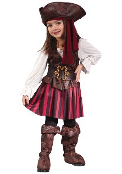 Disfraz de pirata del Caribe para niña pequeña