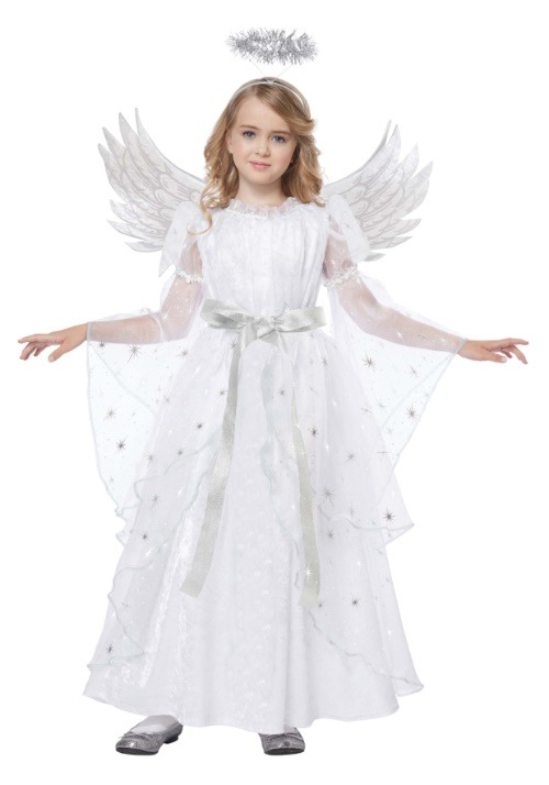 Disfraz de ángel de luz de estrellas para niñas