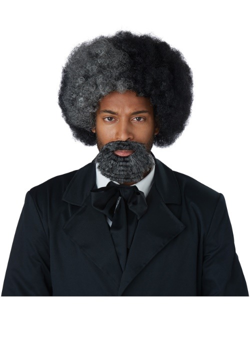 Adulto Frederick Douglass peluca y perilla