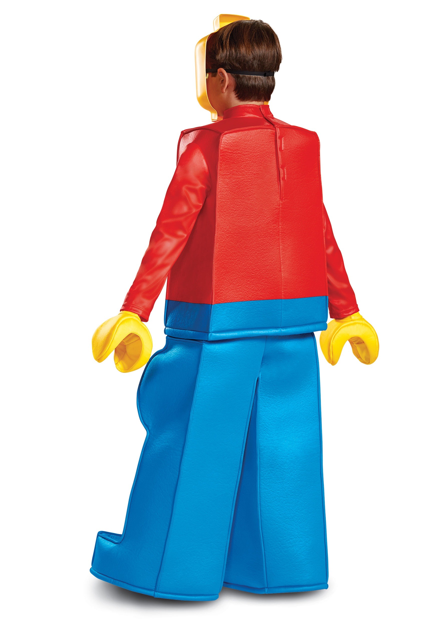 Disfraz de pieza roja de LEGO para adulto
