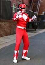 Disfraz de guardabosques rojo Power Rangers adulto Update