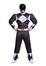 Disfraz de Power Ranger Negro musculoso para hombre Alt 2