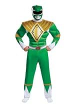 Disfraz de Power Ranger Verde musculoso para hombre Alt 2