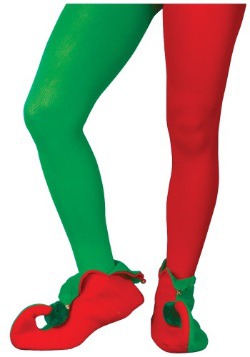 Medias de elfo rojo y verde
