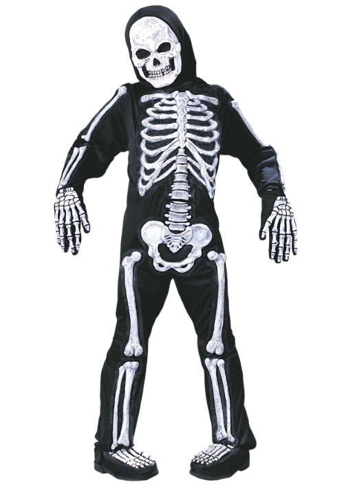 Disfraz de esqueleto para niños
