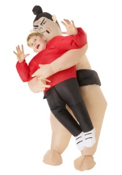 Luchador de sumo inflable infantil Pick Me Up Costume