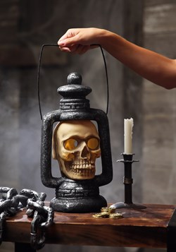 Farol de calavera con luz