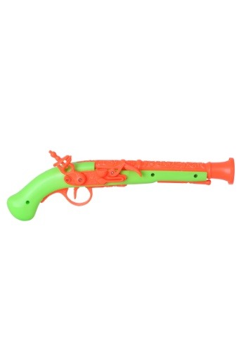 Pistola de pirata naranja/verde