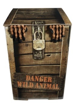 Hombre lobo animado en una caja
