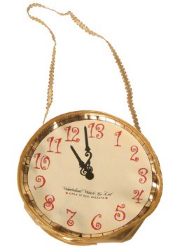 Bolso de reloj dorado de Alicia