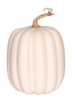 Calabaza blanca alta de 10 "