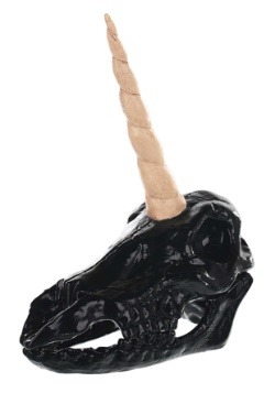 Cráneo negro de unicornio de 13 "