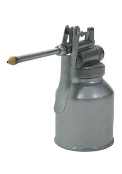 Lata de aceite de hombre de hojalata