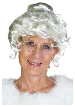 Peluca de lujo de la señora Claus