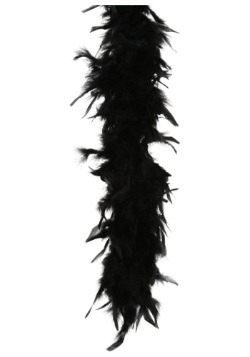 Boa de plumas negra de 80 gramos