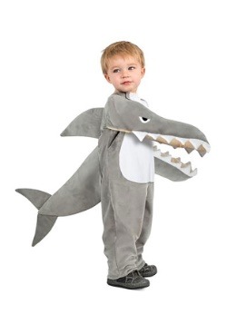 Traje de tiburón chomping infantil
