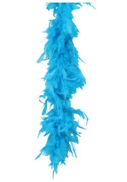 Boa de plumas turquesa de 80 gramos