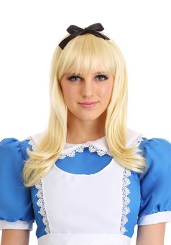 Peluca rubia de Alicia para adulto
