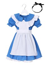 Toddler Girls Alice Costume Deluxe Alt 1