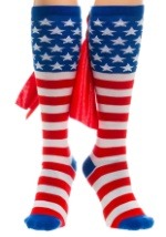 Calcetines altos de la bandera americana de la rodilla
