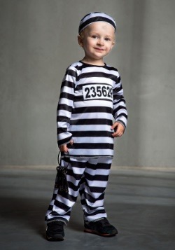 Disfraz de prisionero para niños pequeños