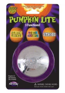 Calabaza con luz y 3 funciones