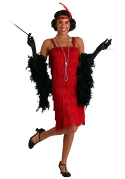 Disfraz Miss Millie estilo Flapper rojo