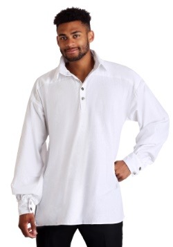 Camisa blanca renacentista para hombre