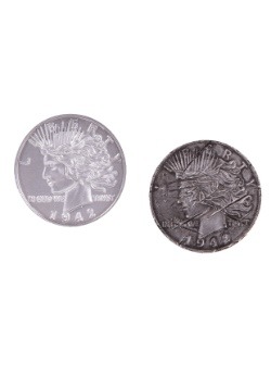Réplica de propina de moneda de dos caras