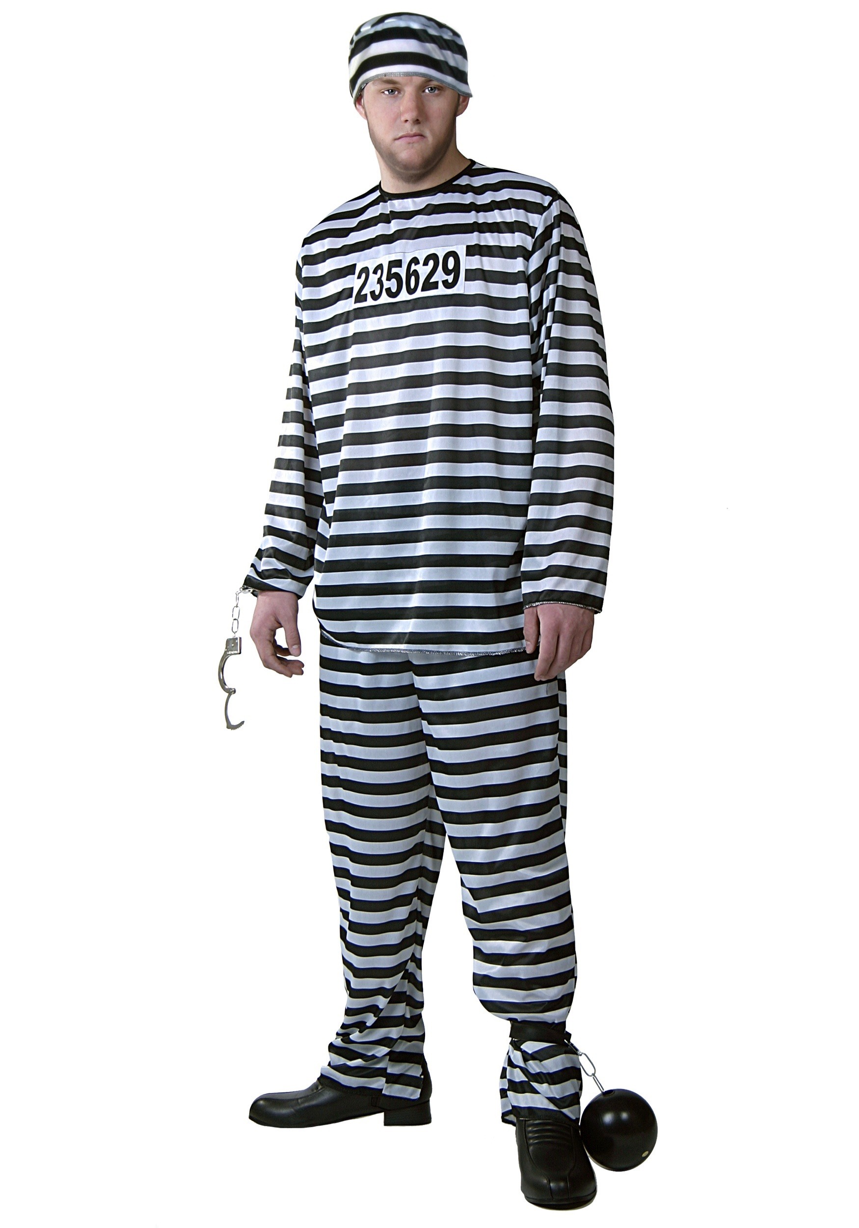 Disfraz de ladrón para adultos, disfraz de ladrón de banco para hombres,  disfraz de Halloween de prisionero