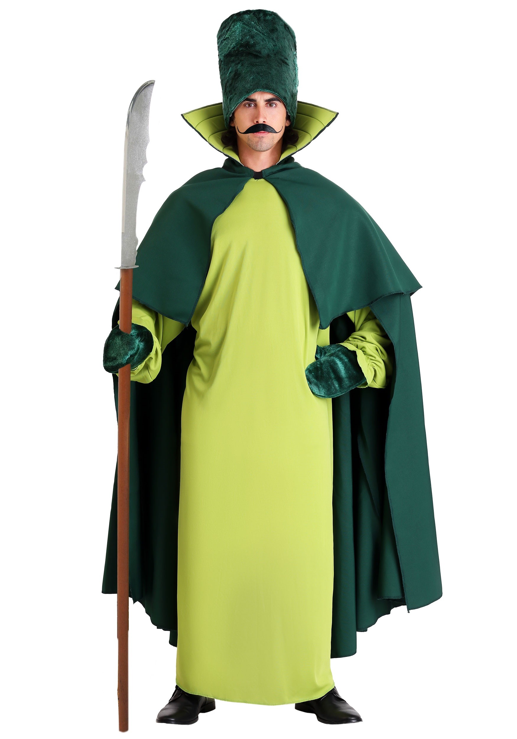 Disfraz de guardia verde para adulto
